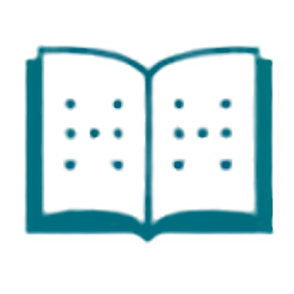 Braille book with raised dots for accessible reading.