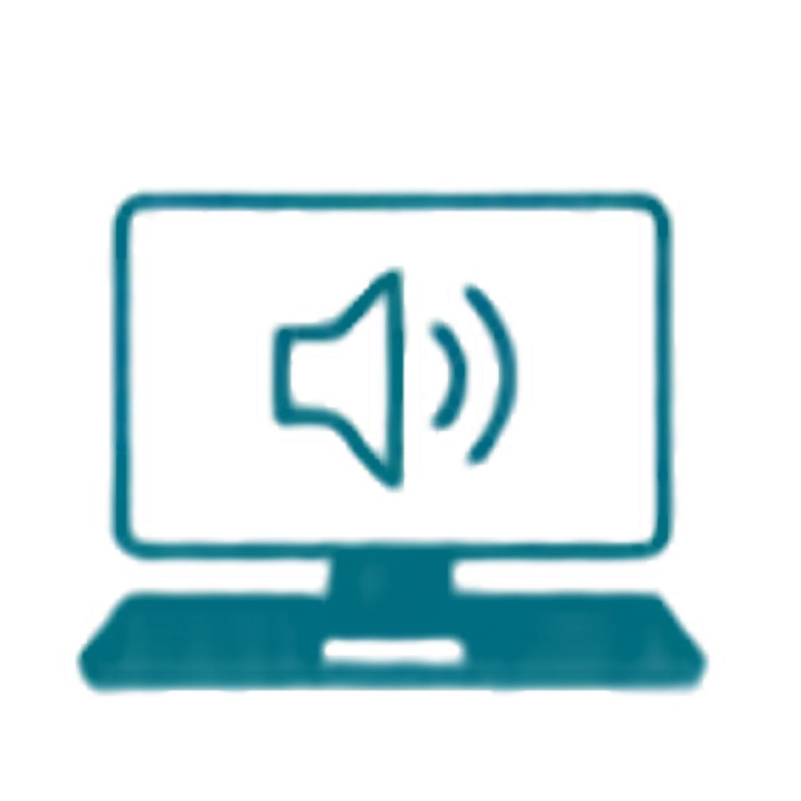 Computer with audio assistive technology for digital accessibility.